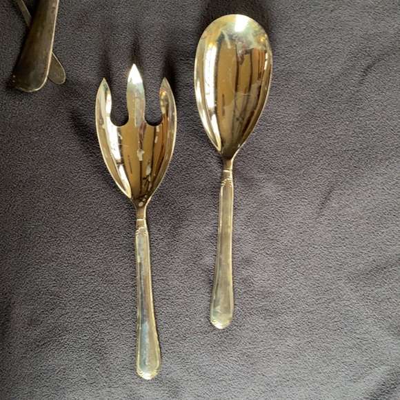 Lot/4 Silver Plated Serving Pieces Old Vintage - Picture 13 of 14